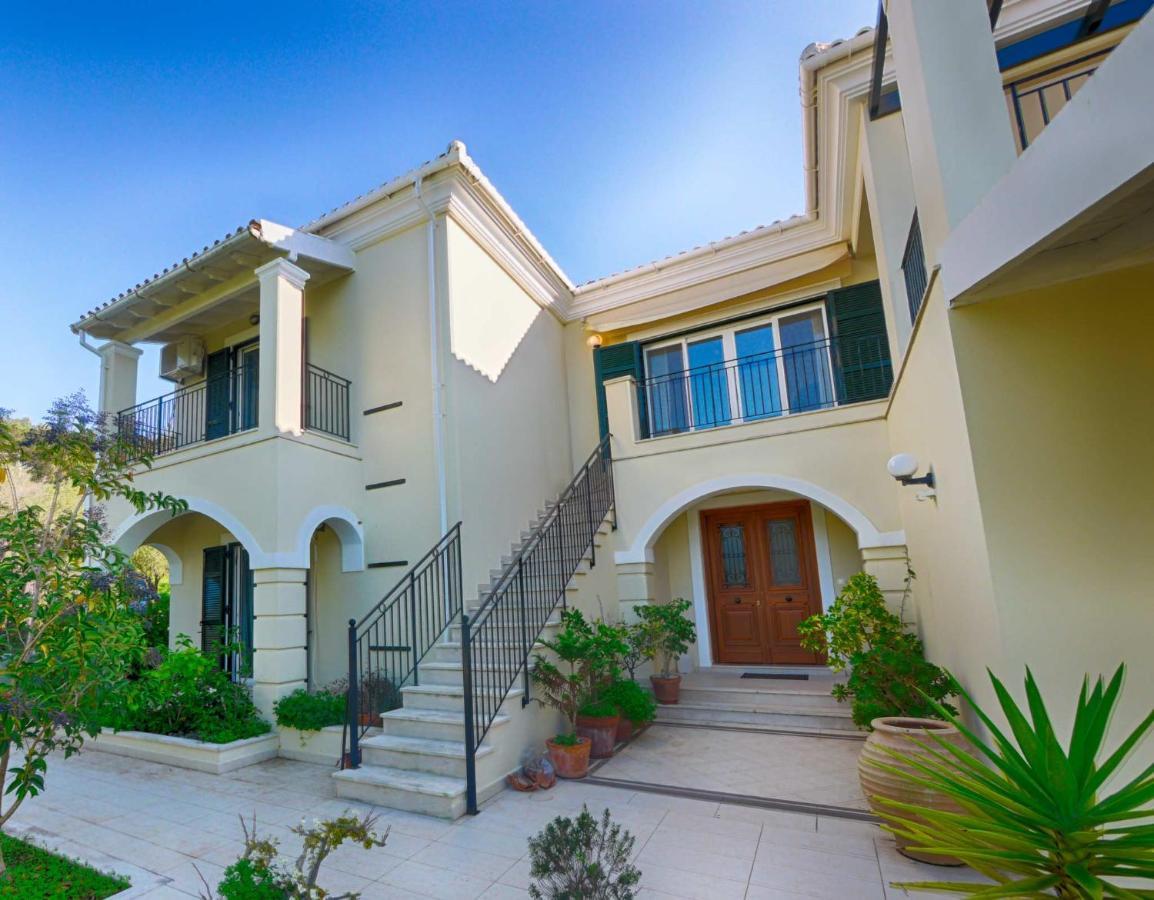 Villa Afionas - 3 Minutes From The Beach With Heated Eco-Pool And Sunset View المظهر الخارجي الصورة