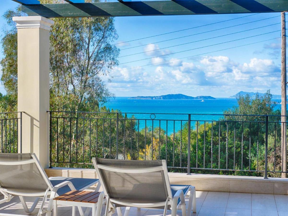 Villa Afionas - 3 Minutes From The Beach With Heated Eco-Pool And Sunset View المظهر الخارجي الصورة