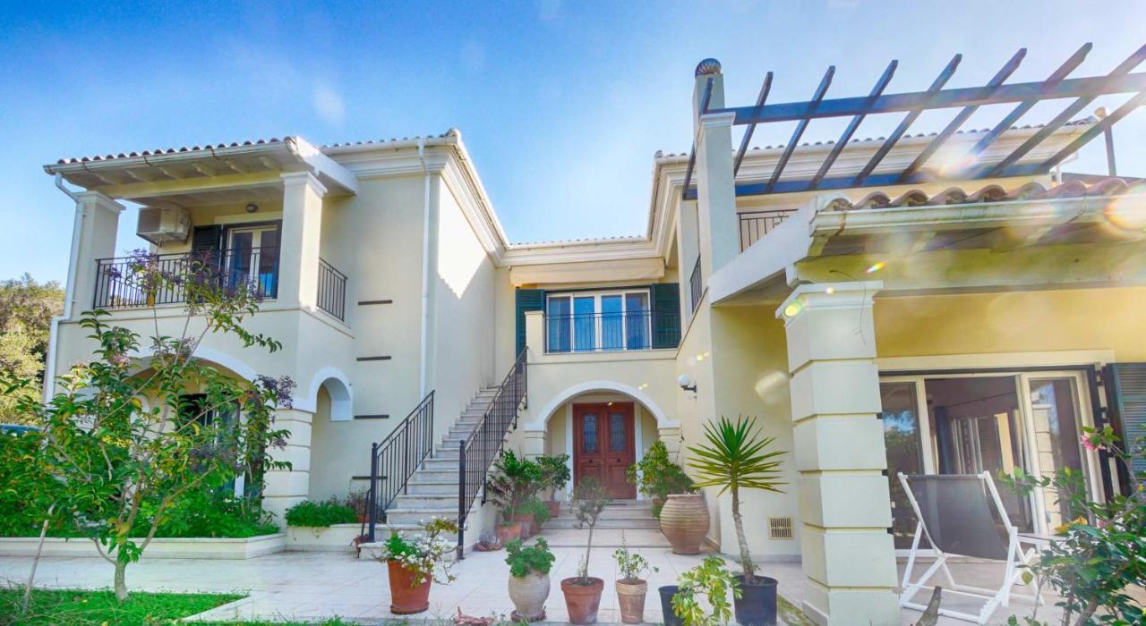 Villa Afionas - 3 Minutes From The Beach With Heated Eco-Pool And Sunset View المظهر الخارجي الصورة