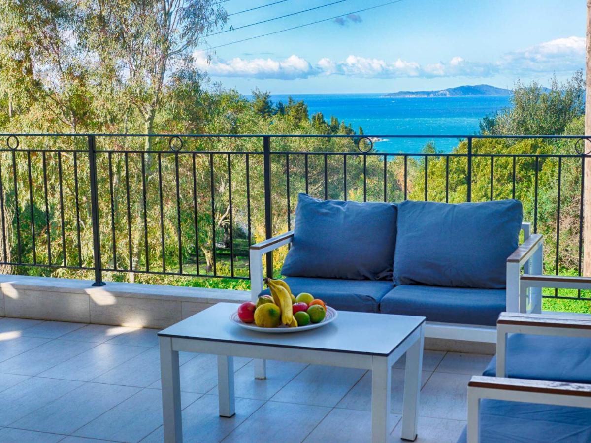 Villa Afionas - 3 Minutes From The Beach With Heated Eco-Pool And Sunset View المظهر الخارجي الصورة