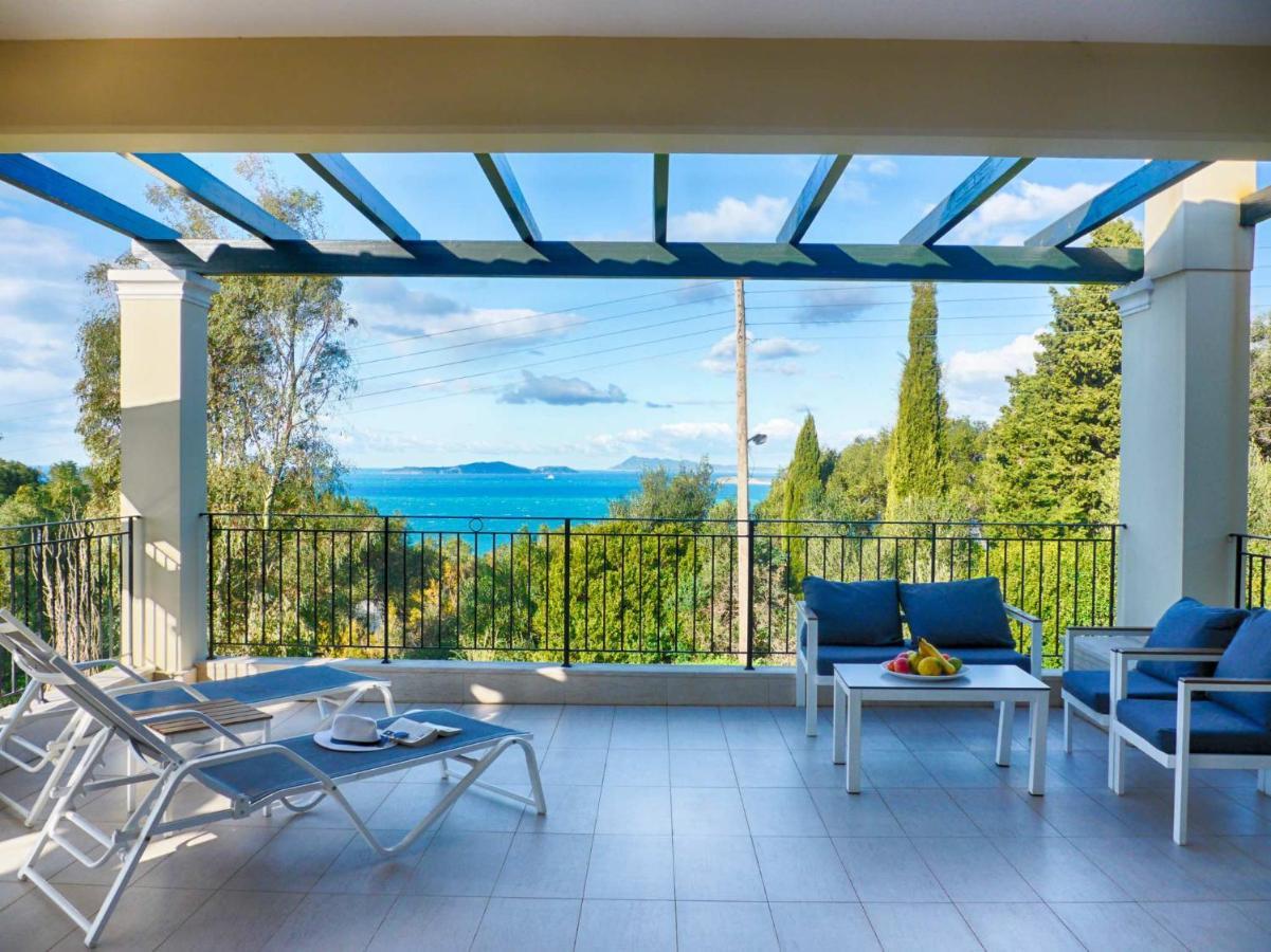 Villa Afionas - 3 Minutes From The Beach With Heated Eco-Pool And Sunset View المظهر الخارجي الصورة