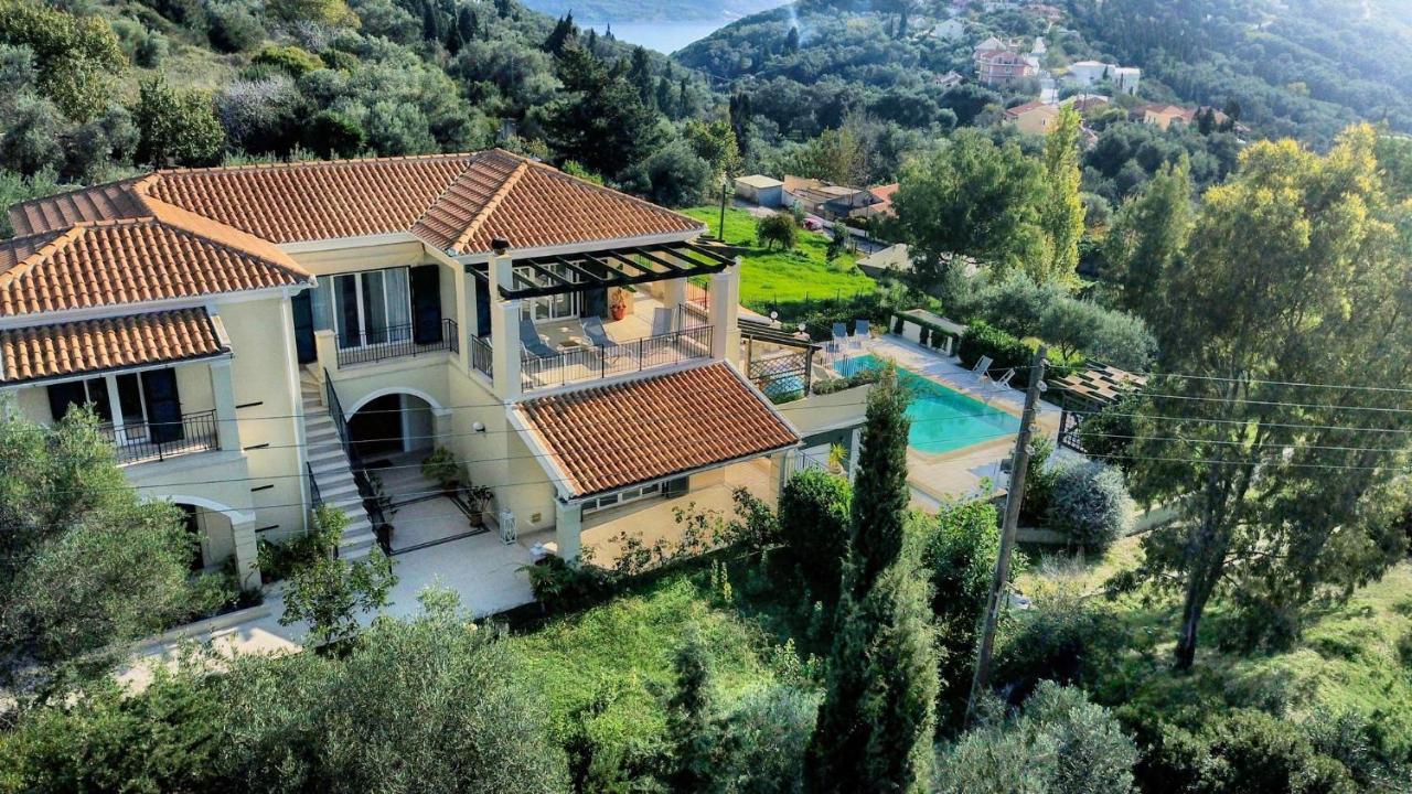 Villa Afionas - 3 Minutes From The Beach With Heated Eco-Pool And Sunset View المظهر الخارجي الصورة